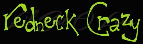 redneck crazy design vinyl decal sticker for car window auto vehicle decal