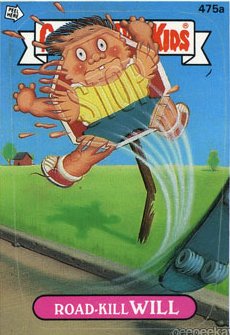 Road Kill WILL Funny Decal Name Sticker