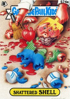 Shattered SHELL Funny Decal Name Sticker