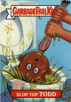 Slop Top TODD Funny Decal Name Sticker