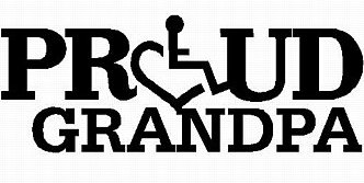 3E LOVE proud grandpa diecut vinyl decal