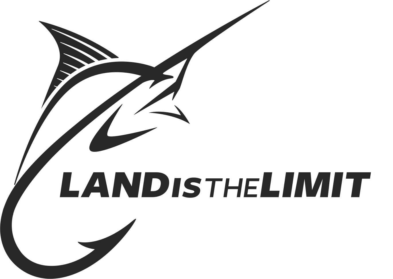 land is the limit die cut vinyl fishing decal 3