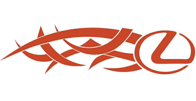 Lexus Tribal Auto Side Graphics (Pair)