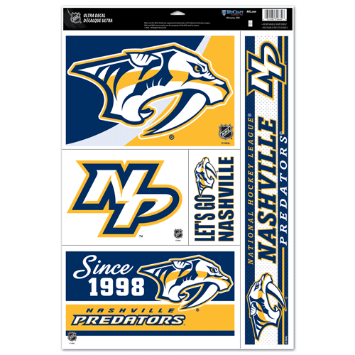 nashville predators multipack decal pack