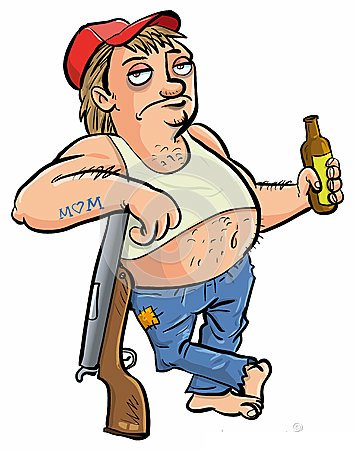 123BEER GUY REDNECK STICKER