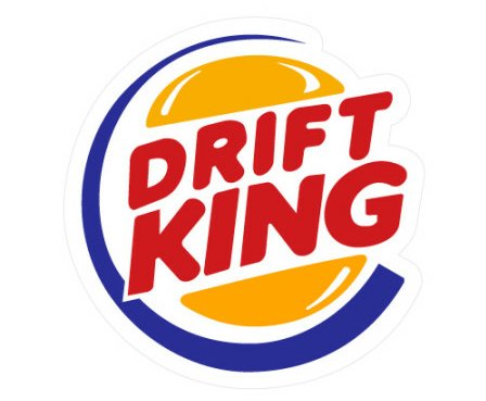 Drift King funny color auto sticker