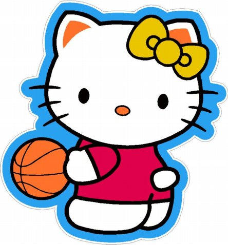 Hello K Basketball Decal
