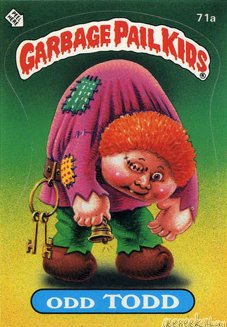 Odd TODD Funny Decal Name Sticker