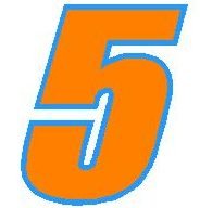 One Digit - Two Color Race Number Kit