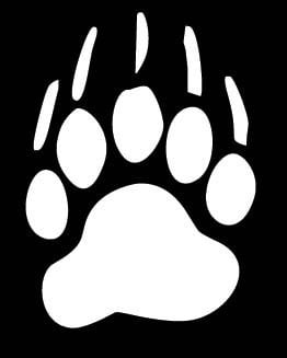 Bear Paw Vinyl Hunting Decal