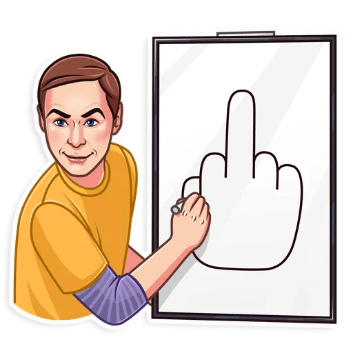 big bang sheldon cooper tv show sticker 14