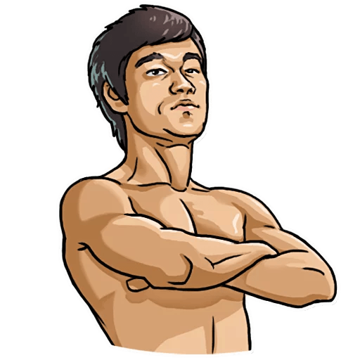 bruce dragon lee celebrity sticker_17