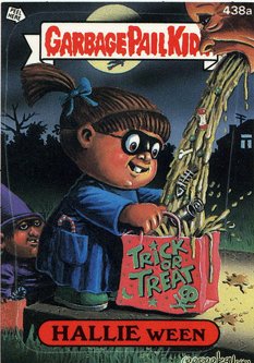 HALLIE Ween Funny Sticker Name Decal