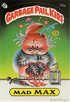Mad MAX Funny Decal Name Sticker