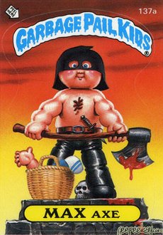 MAX Axe Funny Decal Name Sticker