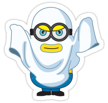Minion Ghost Sticker