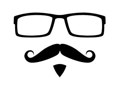 Moustache Face Decal 25