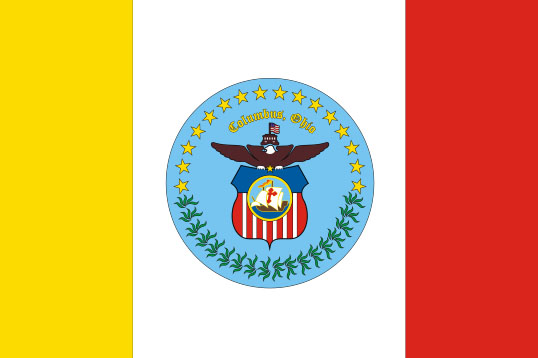 ohio columbus city flag sticker