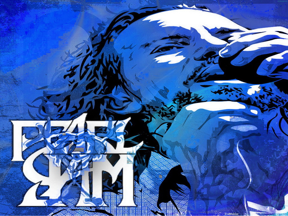 Pearl Jam 2 Color Band Decal