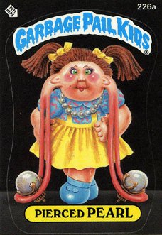 Pierced PEARL Funny Decal Name Sticker