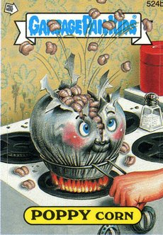 POPPY Corn Funny Decal Name Sticker