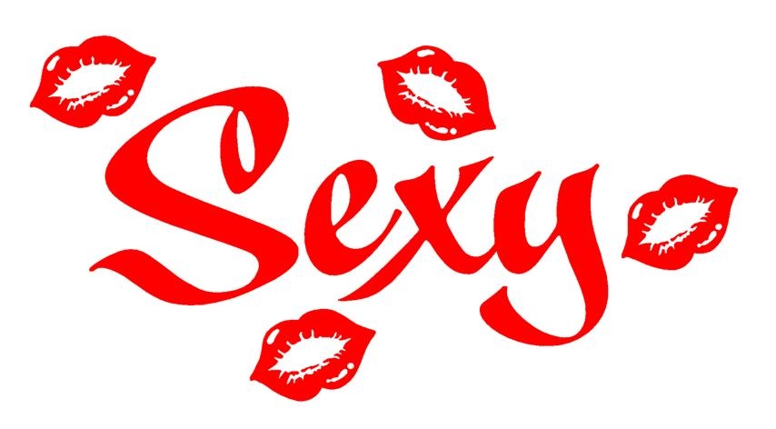 Sexy with Lips Decal