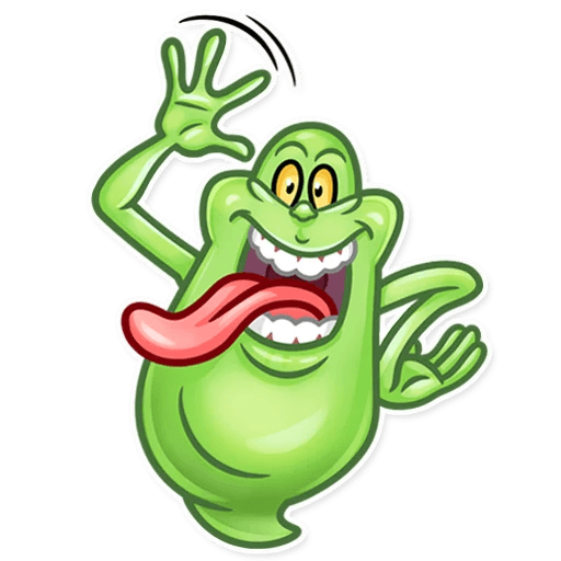 slimer ghost busters funny sticker 5