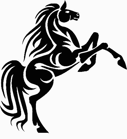 a vinyl horse car or wall decal 11