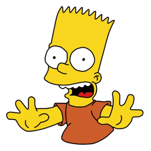 bart-simpson-SCARED sticker