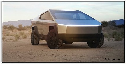 CYBERTRUCK PHOTO STICKER 7