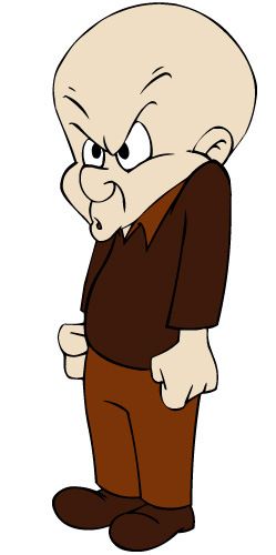 ELMER FUDD WITHOUT HAT STICKER. 2