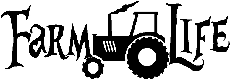 farm life TRACTOR die cut decal