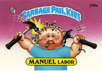 MANUEL Labor Funny Decal Name Sticker