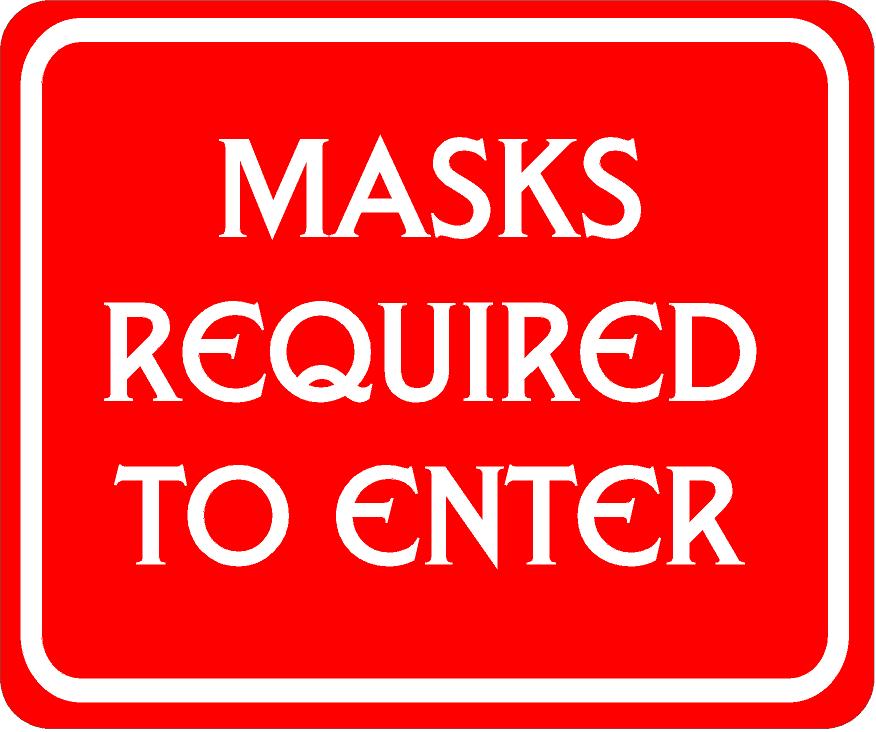 MASKS REQUIRED TO ENTER STICKER 2
