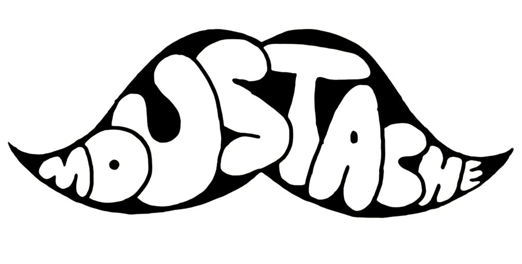 Mustache Diecut Sticker