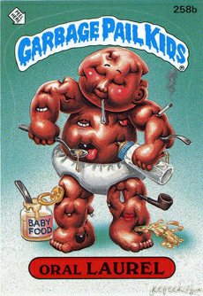 Oral LAUREL Funny Decal Name Sticker