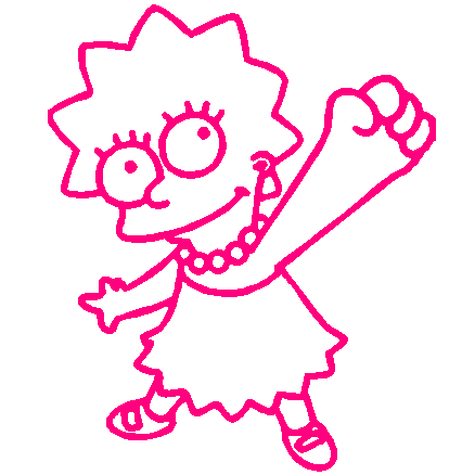 Lisa Simpson decal