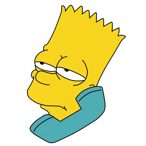 bart-simpson-PHONE Sticker