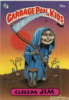 Grim JIM Funny Sticker Name Decal