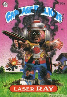 Laser RAY Funny Decal Name Sticker