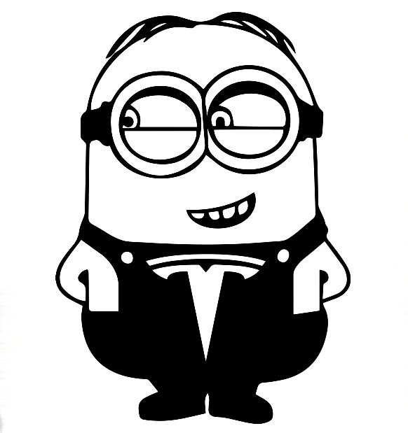 minion smile diecut decal