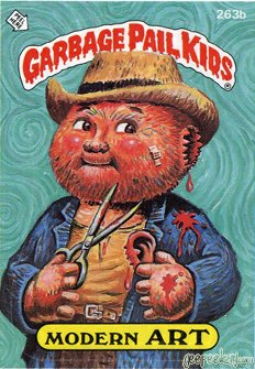 Modern ART Funny Decal Name Sticker