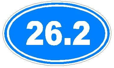 Oval Running Decals 26.2 Sticker C