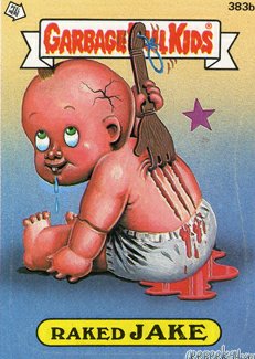 Raked JAKE Funny Decal Name Sticker