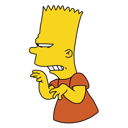 bart-simpson-CREEPY Sticker
