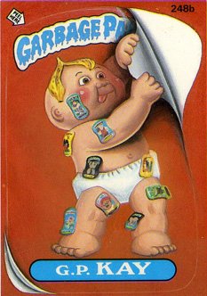 GP KAY Funny Sticker Name Decal