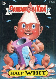 Half WHIT Funny Sticker Name Decal