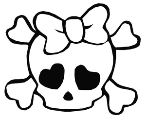 Kitty Skull Decal