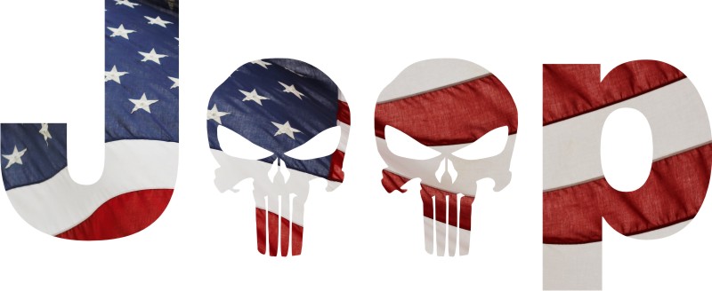 Jeep Punisher Color Car Sticker