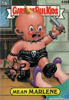 Mean MARLENE Funny Decal Name Sticker